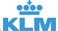 Het logo van KLM